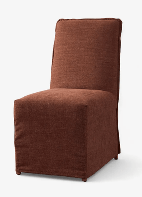 EMMELYN DINING CHAIR SLIPCOVER - RUST