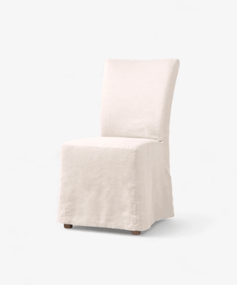 LINEN SLIP COVER DINING CHAIR
