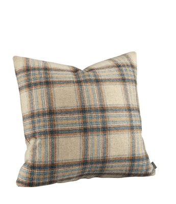 GLENSDALE CHECK DENIM CUSHION