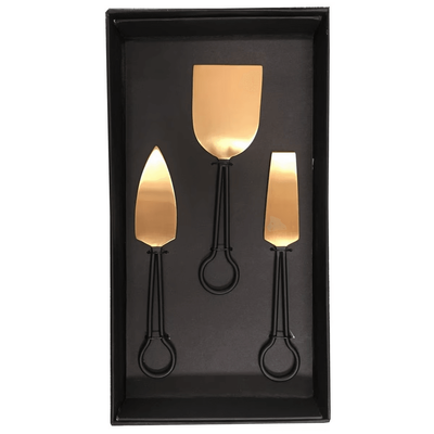 CHEESE SET OF 3 - GOLD