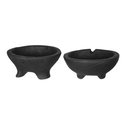 BLACK TEAK BOWL