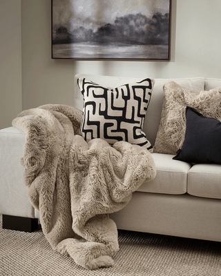 PELAGE THROW - TAUPE