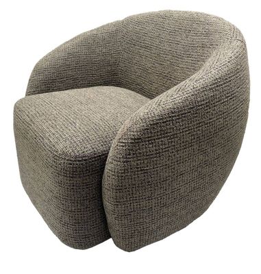 FLORA SWIVEL CHAIR - CARAMEL &amp; BLACK