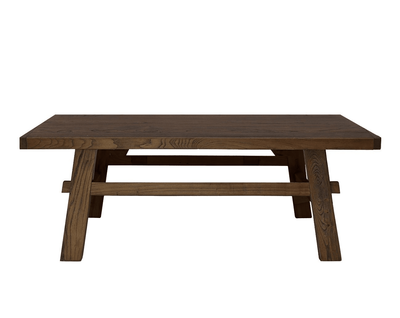 RECLAIMED ELM COFFEE TABLE - BROWN