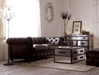 HALO STONYHURST COFFEE TABLE - BRUSHED STEEL