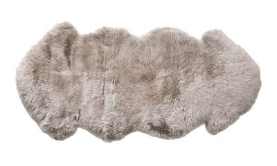 SHEEPSKIN ONE AND HALF LONGWOOL - TAUPE