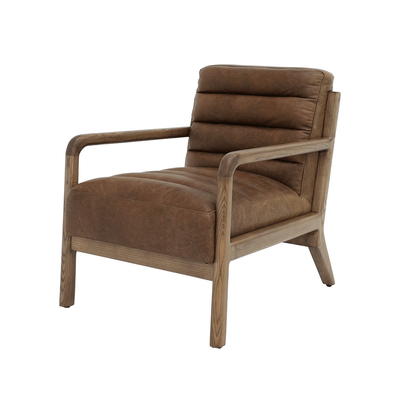 BRYSON LEATHER ARMCHAIR - ANTIQUE SAND
