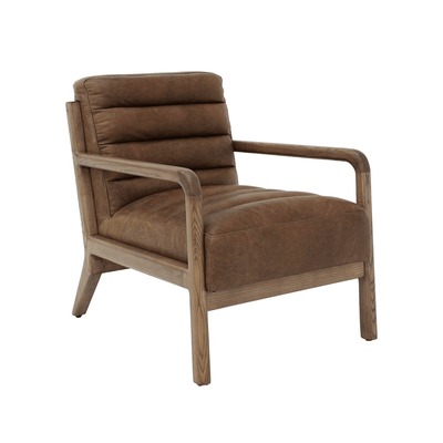 MORRISON LEATHER ARMCHAIR - ANTIQUE SAND