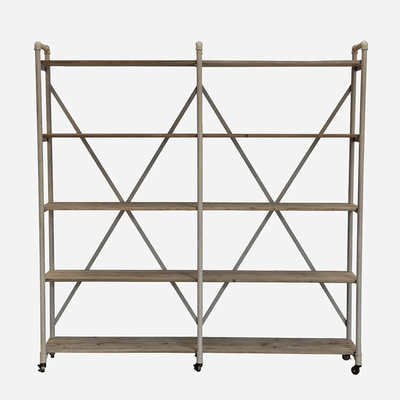 REMMIE DOUBLE INDUSTRIAL BOOKCASE