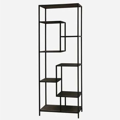 BASA STEEL AND OAK BOOKCASE