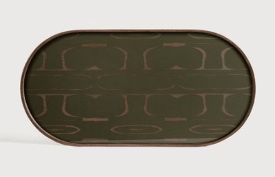SECOND NATURE OBLONG TRAY - MOSS