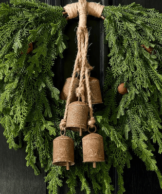 COW BELL ON ROPE RUST