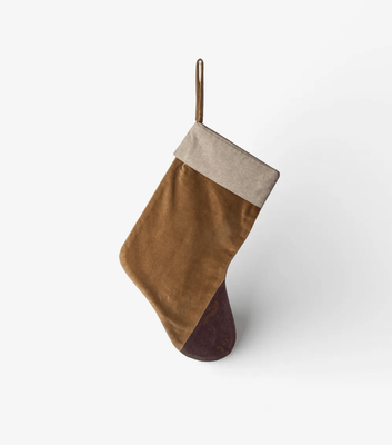 TWO TONED VELVET STOCKING - DONKEY