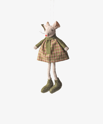 GREEN TILLY MOUSE HANGING