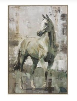 PAINTED HORSE FRAMED CANVAS