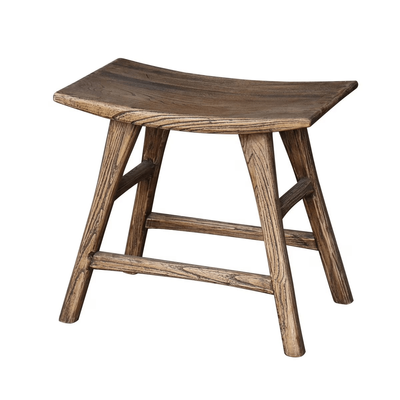 ANTIQUE ELM STOOL