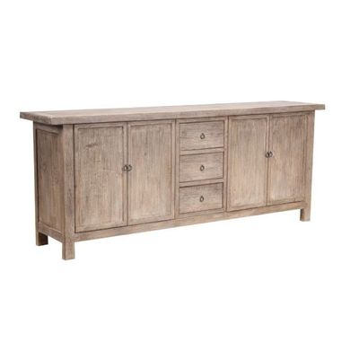 ASHER DRAWER BUFFET -WASHED OAK