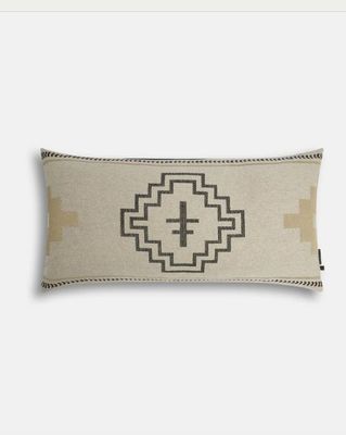 TREE TOTEM RECTANGLE CUSHION - CREAM