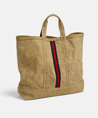 ESCAPEE LARGE CANVAS TOTE BAG - GOLDEN TAN
