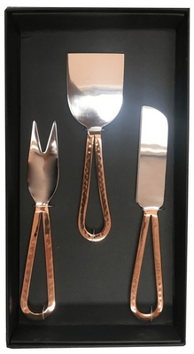 LOOP CHEESE SET OF THREE - COPPER