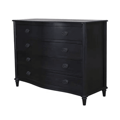FRENCH COMMODE -RUSTIC BLACK