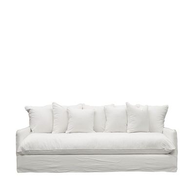 LOTUS SLIP COVER SOFA - WHITE