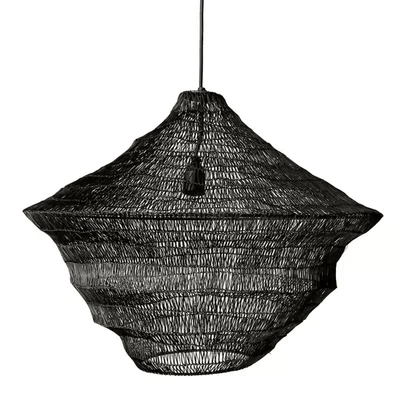 MESH TIERED PENDANT - BLACK