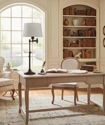 MACEALY SWING ARM TABLE LAMP -BLACK
