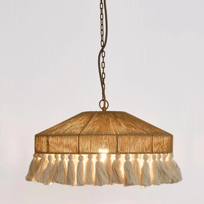 ARIGNON RAFFIA PEPER AND COTTON CEILING PENDANT