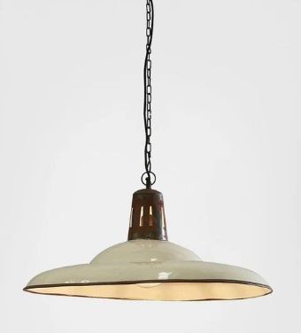 ZETLAND CEILING PENDANT LARGE - OLD WHITE
