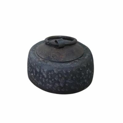 VINTAGE STONE DOOR STOPPER - BLACK