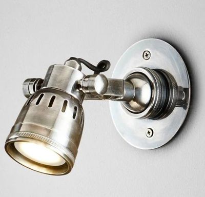 SEATTLE SHORT ARM WALL LIGHT - SILVER