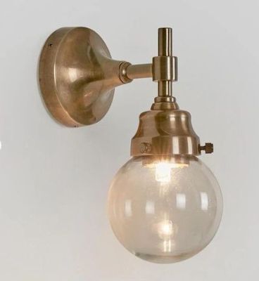 ICEBERG OUTDOOR WALL LIGHT ANTIQUE BRASS