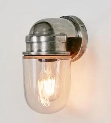 NAUTICAL OUTDOOR WALL LIGHT SILVER