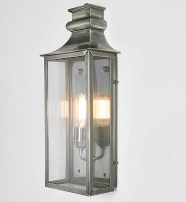 WESTPOINT OUTDOOR WALL LIGHT MEDIUM ANTIQUE SILVER