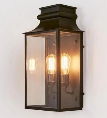 WESTPOINT OUTDOOR WALL LIGHT BLACK