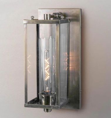 PAVILLION OUTDOOR WALL LIGHT ANTIQUE SILVER