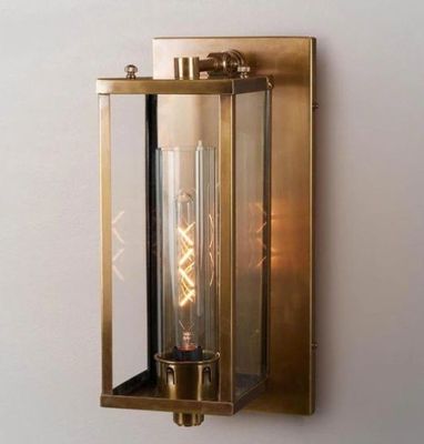 PAVILLION OUTDOOR WALL LIGHT ANTIQUE BRASS