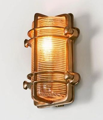 HARLEY OUTDOOR WALL LIGHT ANTIQUE BRASS