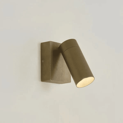 SHORELINE SINGLE OUTDOOR WALL LIGHT ANTIQUE BRASS