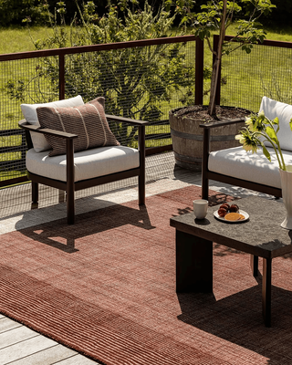 BEDROCK FLOOR RUG - CLARET