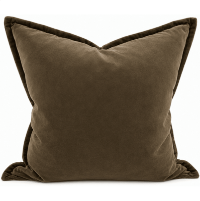 BILLIE VELVET CUSHION - OLIVE