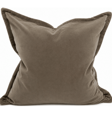BILLIE VELVET CUSHION - BEIGE