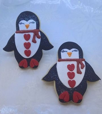 Valentines Penguin Love