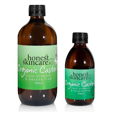 Castor Oil Organic - Cold Pressed - Hexane Free (Glass Bottles)