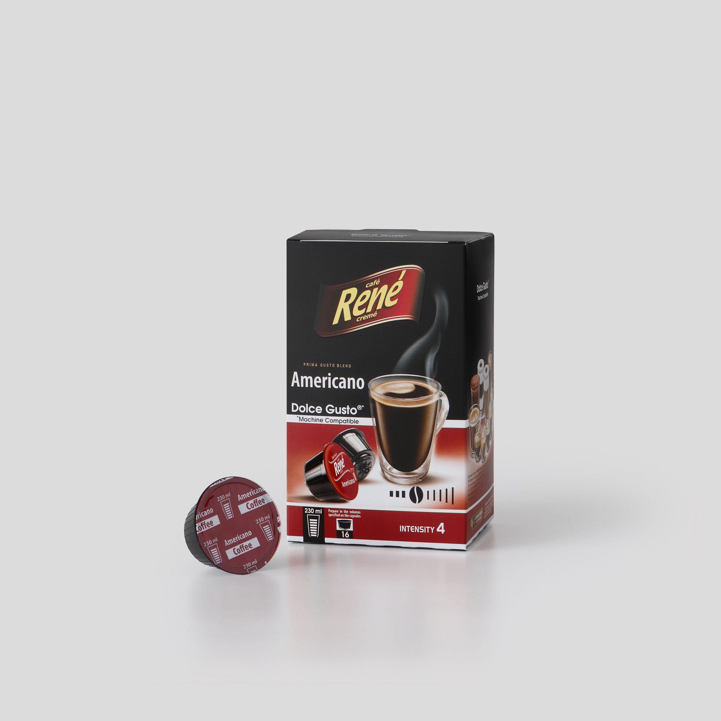 Syd St loop My Coffee Capsules | Rene - Americano x 16 Pods, Dolce Gusto