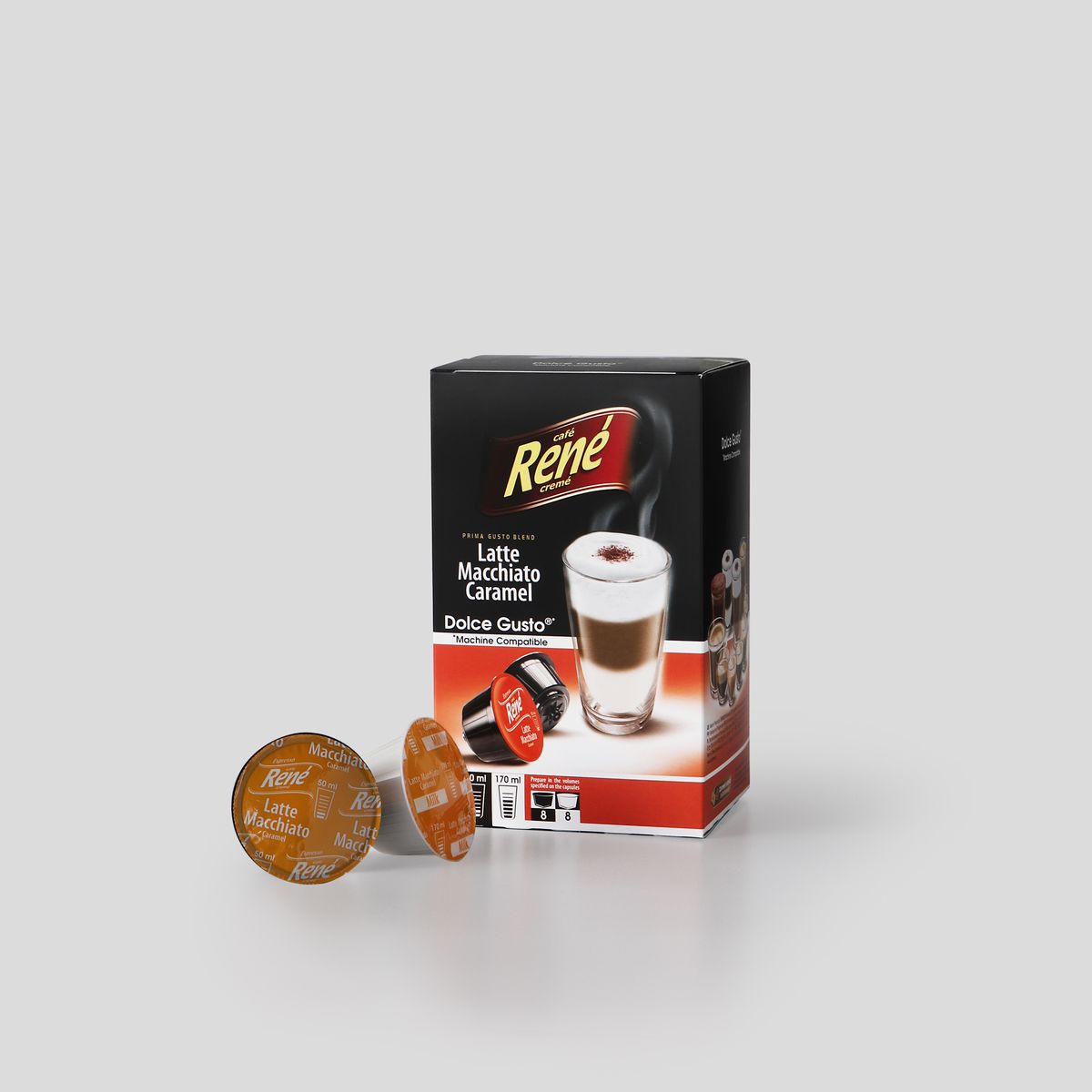 My Coffee Capsules  Rene - Latte Macchiato Caramel x 16 Pods