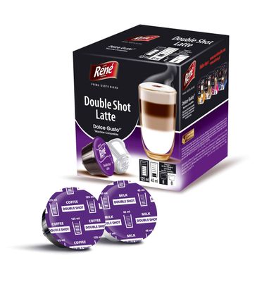 20% Discount - Rene - Double Shot Latte x 16 Pods