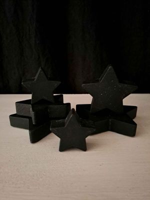 BLACK CONCRETE STARS S/6