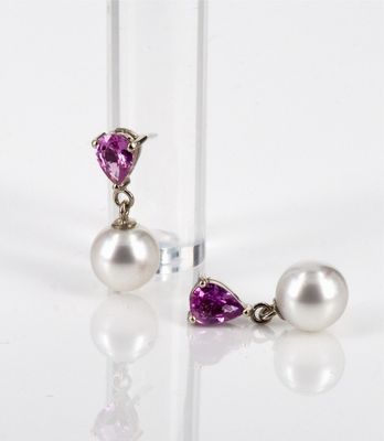 Pink Sapphires and Pearls